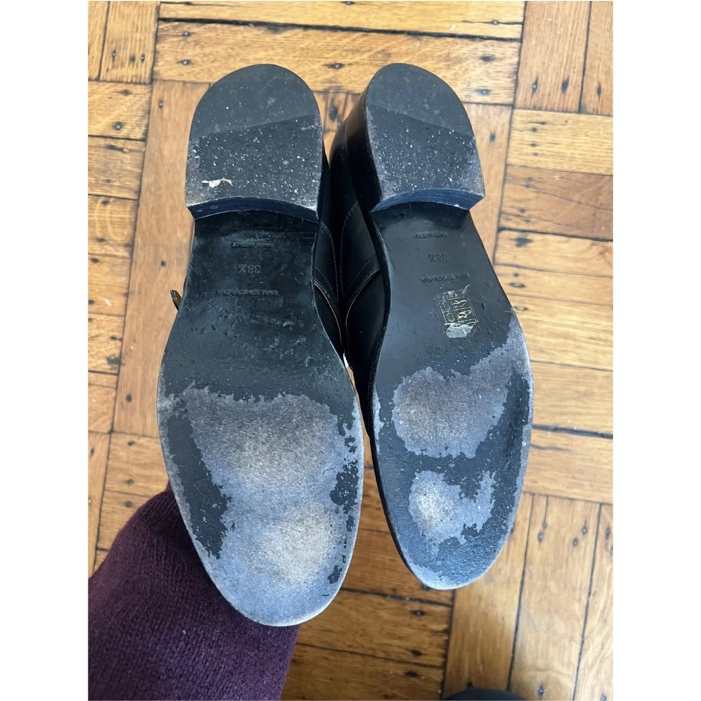 Balenciaga Black Leather Flats Size 38.5 (run small) - Picture 3 of 3